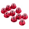 Pack of 10 Self-Locking Hex Nuts Red M3 Nut CNC
