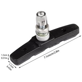 JYTDBCS 4pcs V Bicycle Brake Blocks Set 70 mm Road Bike Brake Pads,Bicycle V Brake Blocks Set,V Bike Brake Pads,for Mountain Bikes Bicycle, Hex Wrench Included