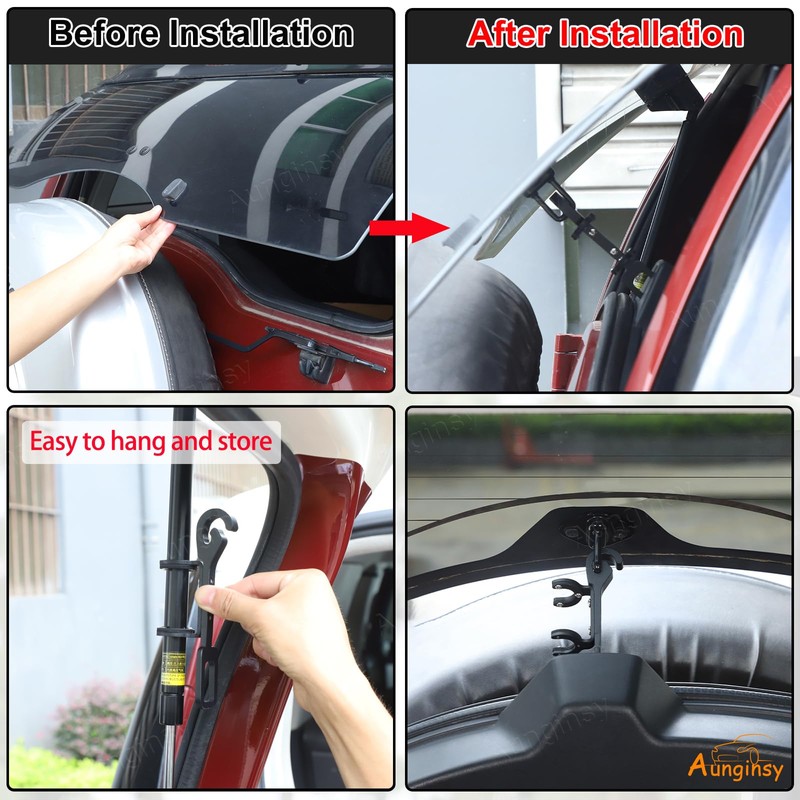 Aunginsy Tailgate Window Gap Bracket Compatible with Toyota FJ Cruiser