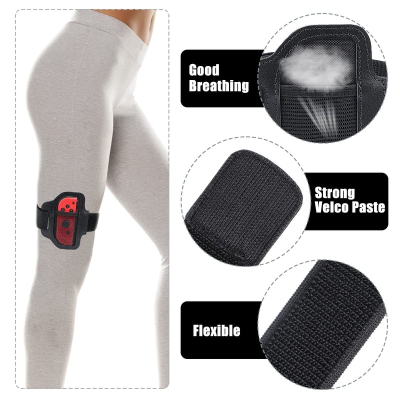 2 Pieces Leg Strap Compatible with Switch, Leg Bands for