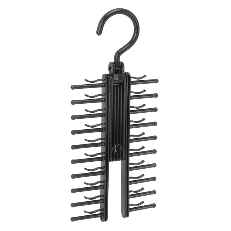 2PCS Closet Necktie Rack Tie Storage Display Hanger with 360