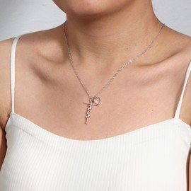 Lcherry Mama Necklace - Mustard Seed Faith Cross Pendant Necklace for Women, Mother's Day Religious Christian Birthday Gifts for Mom