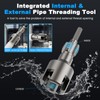 Integrated Internal & External Pipe Threading Tool, 2PCS, PVC Pipe