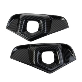 Fewshaw Carbon Fiber Style Front Fog Light Lamp Cover Molding Trims Accessories for 2022-2025 Toyota RAV4