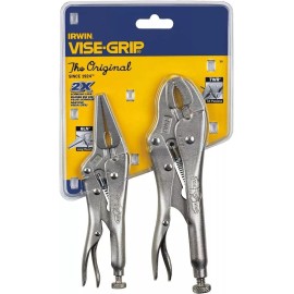 IRWIN Tools 36 Vise Grip Locking Pliers Set 2 Piece Curved Long Nose Pliers