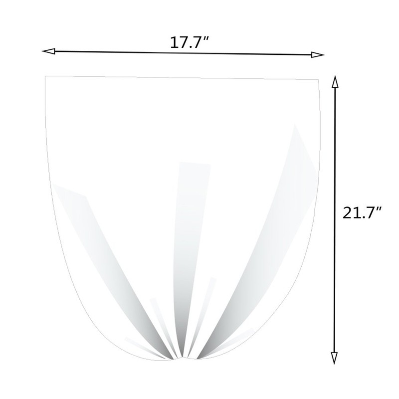 Vababa 3 Gallon Clear Small Trash Bags for Bathroom, Small