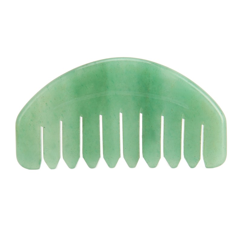 Massage Comb Scalp Care Relax Handheld Portable Jadestone Gua Sha