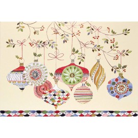 Watercolor Ornaments Small Boxed Holiday Cards (Christmas Cards, Greeting Cards) , Box of 20