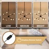 HOXIYA DIMMABLE Modern Sputnik Chandelier 26.3" Light Fixture, Plug in
