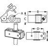 Sea-Dog 327199-1 Removable Rail Mount Clamps for Round Tubing