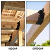 36Pcs 2"x 4" Joist Hanger,Q235B Steel Black Powder Coated Face