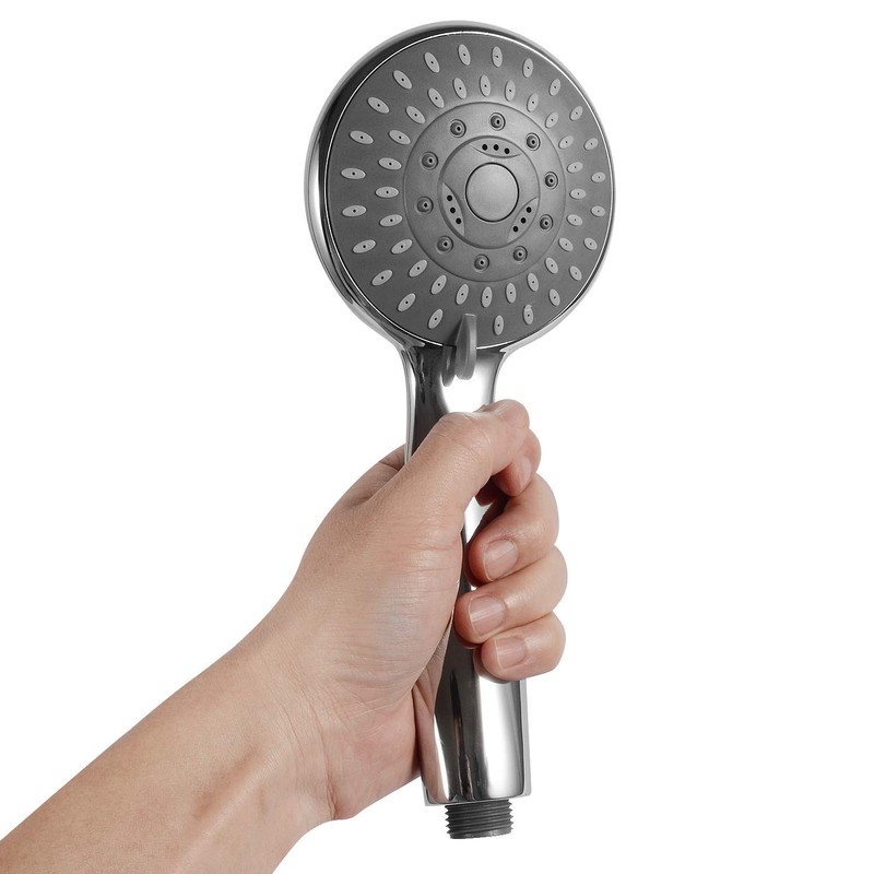 Fine Bubble Shower Head, Universal, Silver, Bath Goods, Water Saving