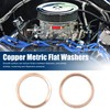 sourcing map Flat Washers Seal Copper Rings Sealing Rings Sealing