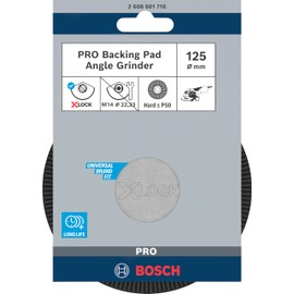 Bosch 1 x Pro Backing Pad for Small Angle Grinders, X-Lock, Hard (Diameter 125 mm, Professional Accessories Small Angle Grinder)