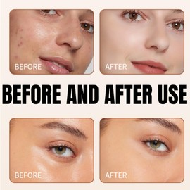 Foundation Stick Full Coverage & Concealer,Skin Tint Foundation Stick with Built-in Brush,Cream Balm for Mature Skin,Moisturising Ski/n Tint Stic/k,Foundatio/n Stic/k,Long Lasting Makeup & Cover up,01