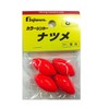 Fujiwara Color Sinker Natsume, No. 8, Fluorescent Red