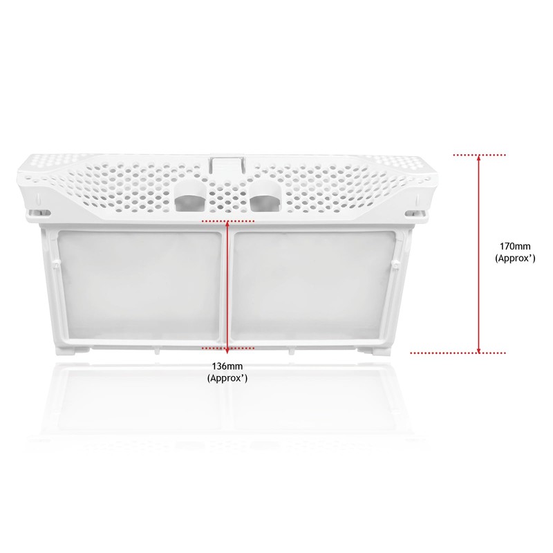 SPARES2GO Tumble Dryer Lint Filter compatible with Zanussi 8074539019 Fluff