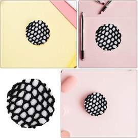 ABOOFAN 6 redecillas para el cabello: Redecillas invisibles de punto elástico, cubre moños, sujetadores de coleta de malla, accesorios para el cabello para patinaje, ballet y danza.