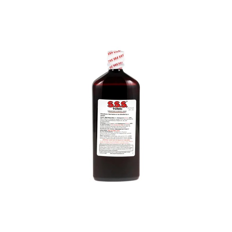 Sss Tónico Líquido 20 Oz Vitaminas B Y Hierro