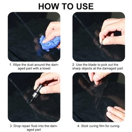Windschutzscheiben Reparaturset Werkzeug,Auto Windshield Repair Kit,Glas Reparatur Flüssigkeit,Auto Glas Windschutzscheibe Reparatursatz Windschutzscheiben Reparatur,Windshield Repair Kit,für Cracks