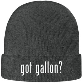 One Legging it Around got Gallon? - Soft Adult Beanie Cap, Grey