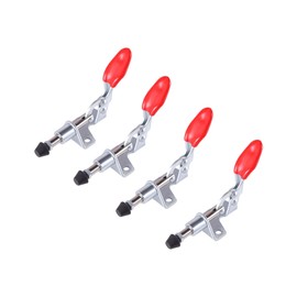 ONLISUM Toggle Clamp 4 Pcs 301AM 45 Kg/99 Lbs 16 mm Plunger Push Pull Toggle Clamp Quick Release Vertical Toggle Clamp for Welding, Woodworking, CNC