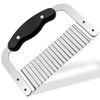 Crinkle-Cut Wave Slicer, Stainless Steel French Fry & Vegetable Cutter