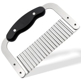 Crinkle-Cut Wave Slicer, Stainless Steel French Fry & Vegetable Cutter