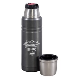 Gentlemen's Hardware Unisex's GEN329 Hip Flask, Gunmetal, 180 ml