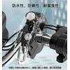 Motorcycle Helmet Lock for 22mm-28mm Handlebar Retractable Steel Cable with