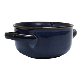 HOME DECO FACTORY, KA0429, Durable Stoneware Soup Bowl, Elegant and Timeless Design, Ideal for Soups, Salads and Desserts, Dishwasher Safe, Size: Large, Colour: Blue