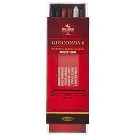 KOH-I-NOOR Zeichenkreide für Druckbleistift III, 5,6 mm Durchmesser, 6 Stück