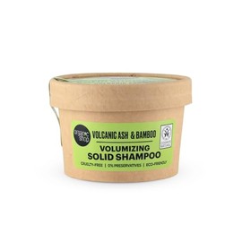 Organic Shop Barra de champú sólido voluminizador de bambú y ceniza volcánica, 100% vegano y orgánico, sin parabenos y 0% conservantes, ecológico y li