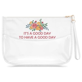 Motivational Gift Makeup Bag Inspirational Encouragement Gift for Her Daughter Sister Mother Aunt Friend Cosmetic Bag with Cheerful Mindset Quotes Mothers Day Birthday Present for Women Zipper Pouch