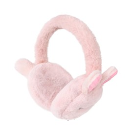 Surblue Cute Rabbit Kids Earmuffs Outdoor Ear Covers Headband Fur Earwarmer for Winter, Pink