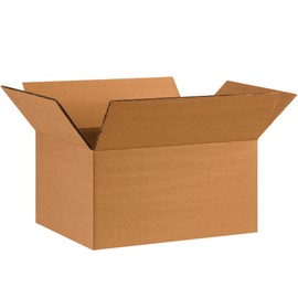 BOX USA 15 Pack of Heavy-Duty Double Wall Corrugated Cardboard Boxes, 11 1/4" L x 8 3/4" W x 6" H, Kraft, Shipping, Packing and Moving