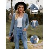 Famulily Women's Long Sleeve Open Front Cardigans, Button Down V