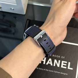 MUENShop Extra Long XXL Strap Genuine Leather Litchi Quick Release 20mm 22mm Large Size Compatible with Most Smartwatches Band