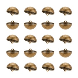 UNICRAFTALE 20Pcs Metal Mushroom Domed Buttons Round Sewing Buttons Shank Buttons Half Round Coat Sewing Buttons Dome Mashroom Shank Buttons for DIY Sewing Clothing Coats Home Clothes Project