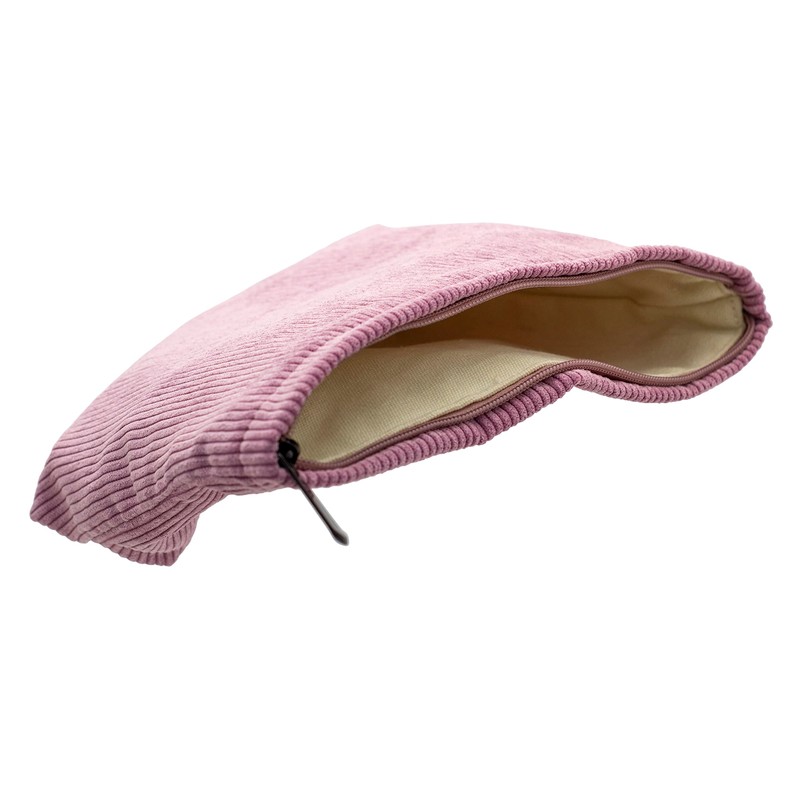 PAZIMIIK Makeup Bag Large Zipper Corduroy Make Up Pouch for