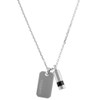 Diesel DX1156040 Logo Plate & Bolt Necklace Pendant