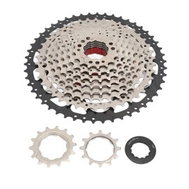 10 Speed Cassette Flywheel Aluminum Alloy 12‑50T Hollow Design Silent Bicycle Freewheel for Bikes