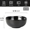 vicrays Ceramic Cereal Bowls Set - Porcelain 26 Ounce Soup