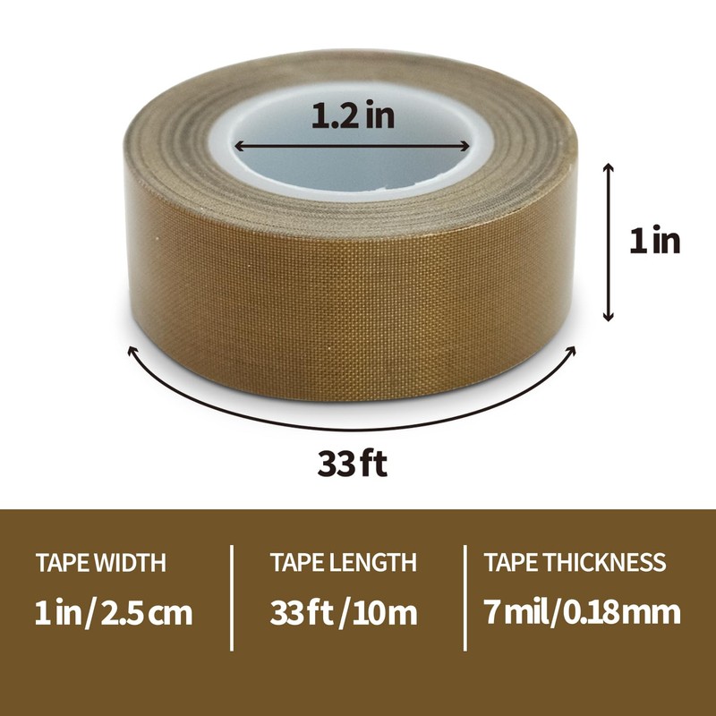 Teflon Tape, High Temperature Tape for Vacuum Sealer Machine,Hand Impulse