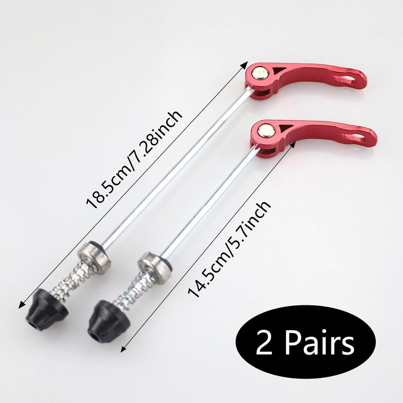 REBECASKYENS 1 Quick Release Fork Front And Rear Hub Quick