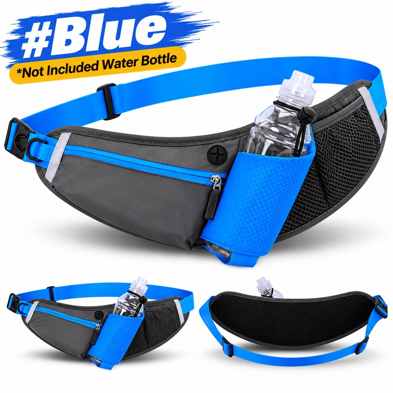 Running Hydration Waist Belt for Jogging and Hiking – Adjustable