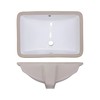 Wells Sinkware Rectangular 20 x 15 Ceramic Undermount Bathroom Sink