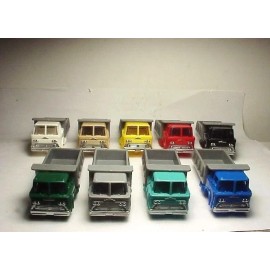 MODEL MOTORING  3 DUMP TRUCKS W/GRAY DUMP BED. MOLDED PLASTIC . SUMMER SALE !!!!