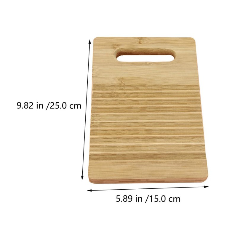 Tomaibaby Mini Washboard Wooden Washing Board Household for Students Clothes