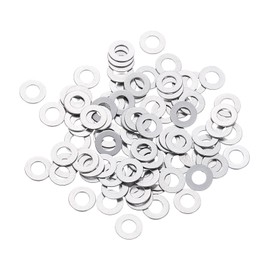 uxcell M3 304 Stainless Steel Flat Washers, 100pcs 3x6x0.3mm Ultra Thin Flat Spacers for Screw Bolt, Electronic Repair, Automotive